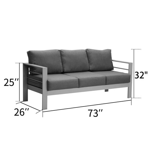 Jameele 72'' Metal Outdoor Sofa & Reviews AllModern
